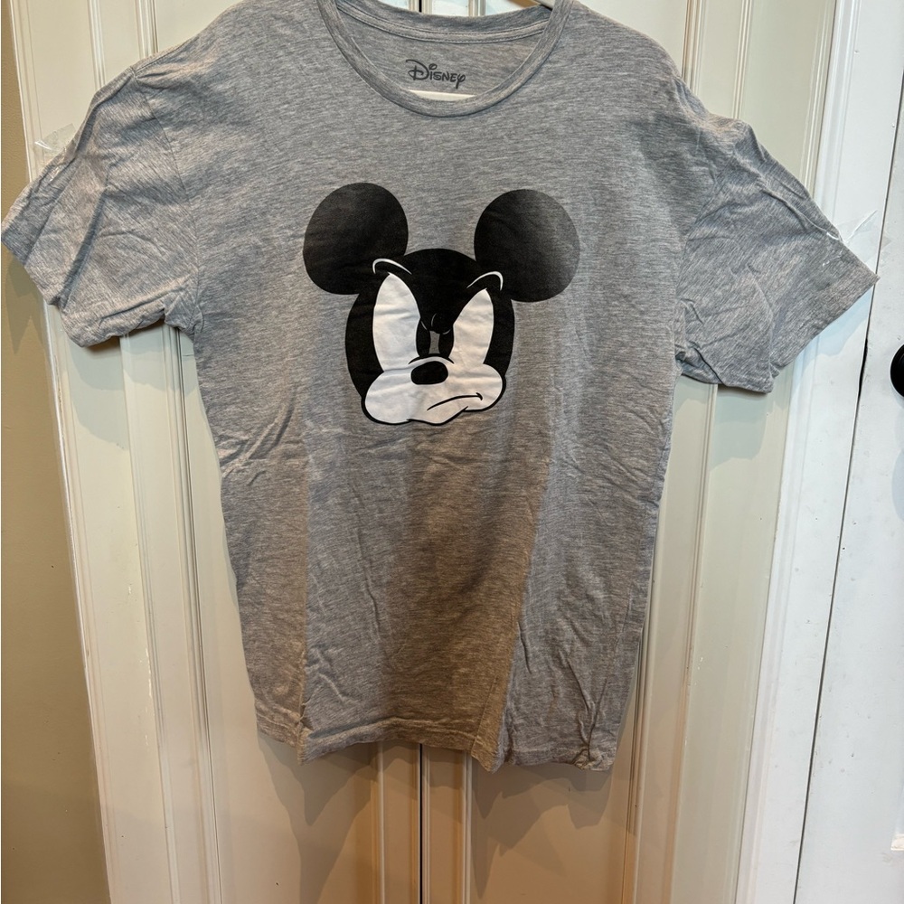 Women’s light grey Mickey Mouse tee shirt large worn once smoke free home